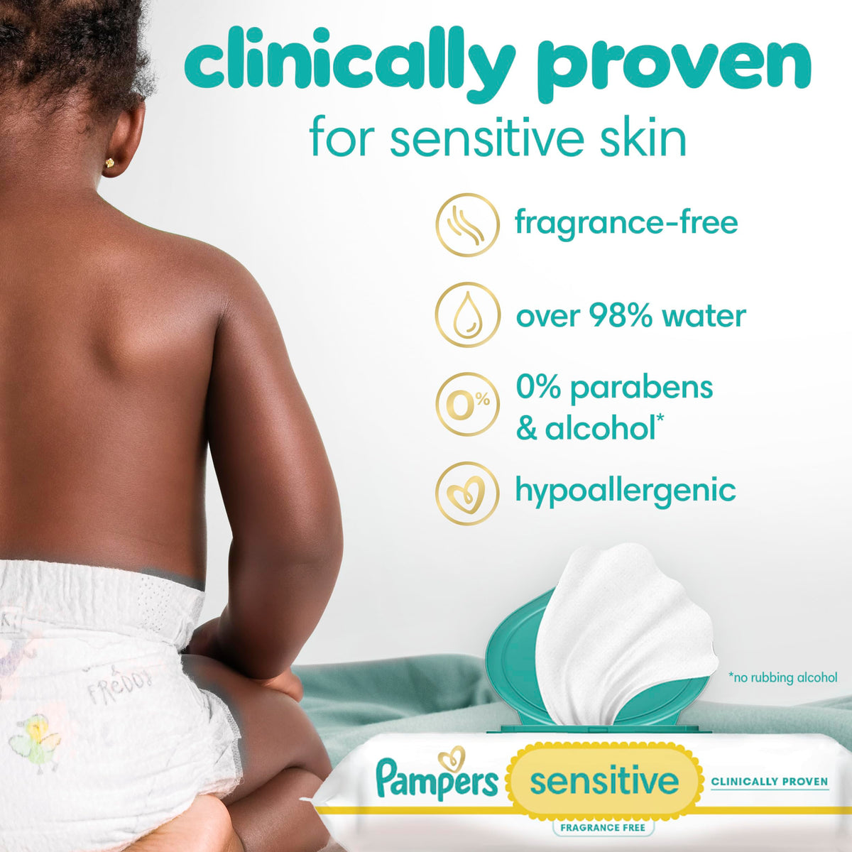 Pampers Sensitive Baby Wipes, 12 Pop-Top Packs, 1,008 Count