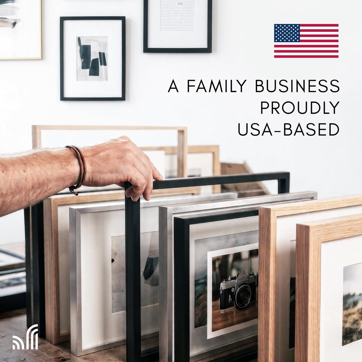 Americanflat 18x24 Poster Frame with Plexiglass, Black