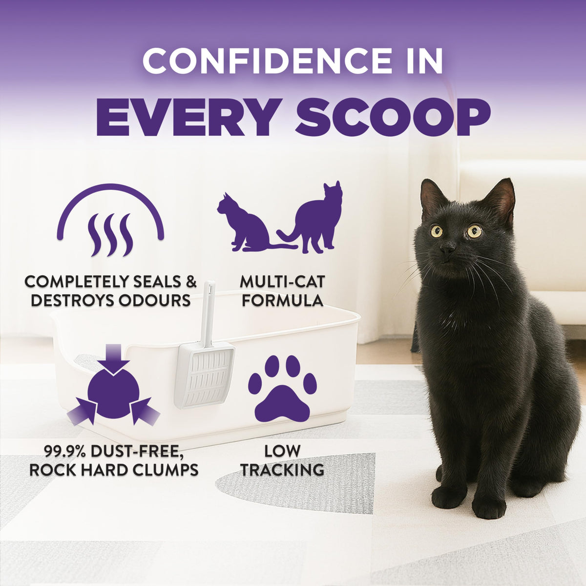 Arm & Hammer Slide Clumping Cat Litter, Multi-Cat, 12.7 kg