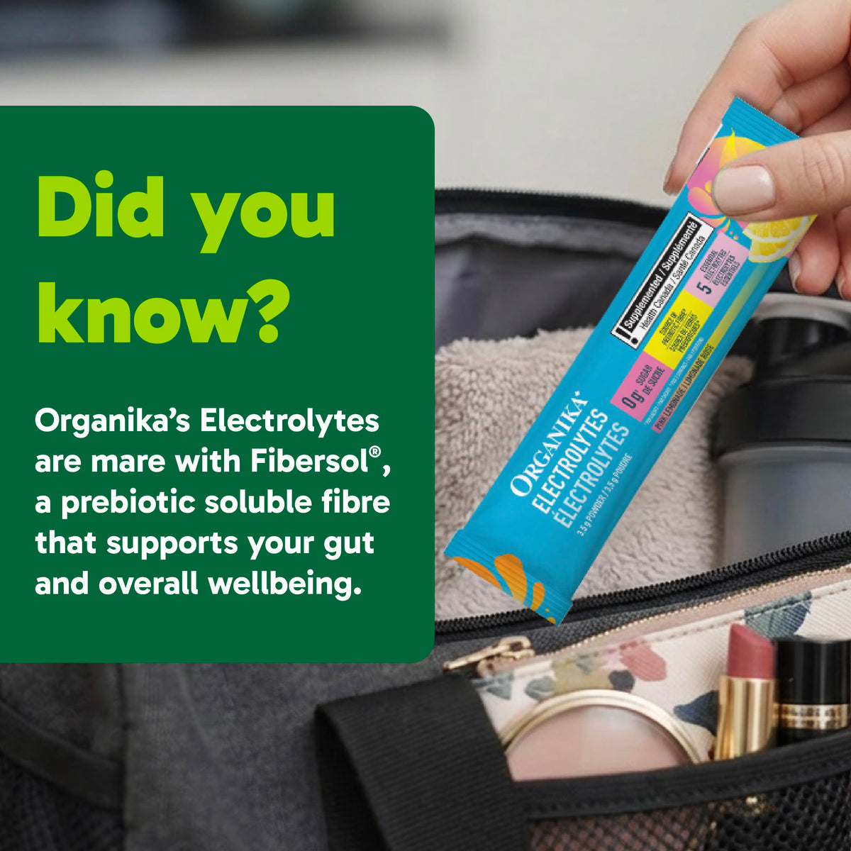 Organika Electrolytes Powder, Pink Lemonade, 20 Sachets