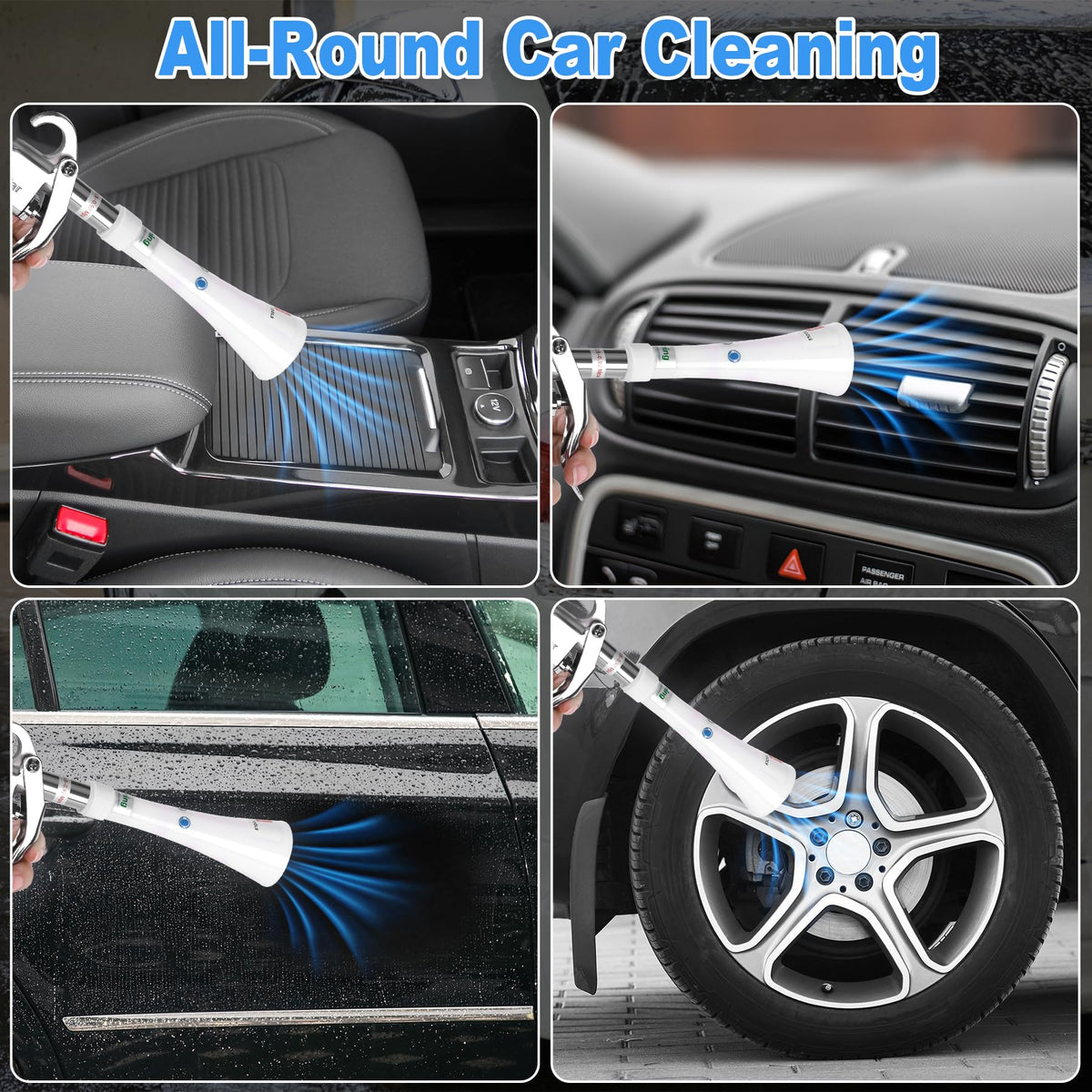 Phepetroll Air Blow Gun with Tapered Nozzle for Car Detailing
