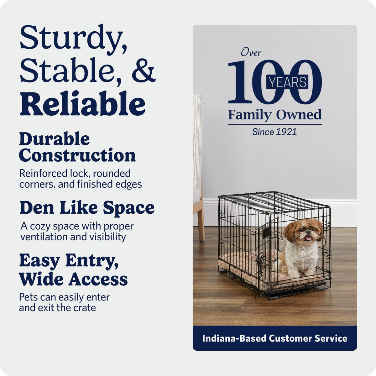 MidWest Homes for Pets iCrate Folding Dog Crate, 22 Inch