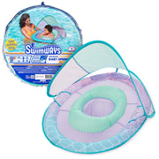 SwimWays Baby Spring Float with Canopy, 9-24 Months, Mermaid