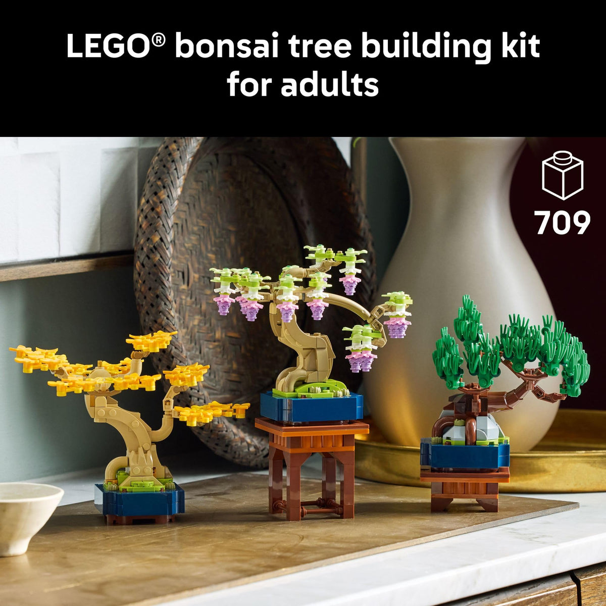 LEGO Botanicals Mini Bonsai Trees Building Set, 10373