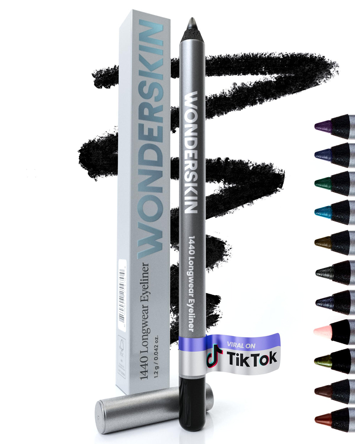 Wonderskin Eyeliner Pencil, 1440 Deep Black, Liquorice