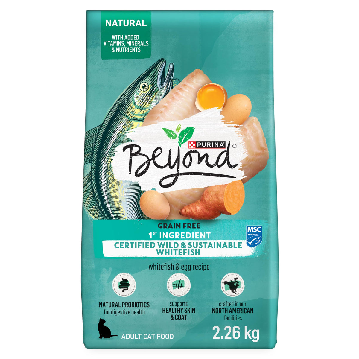 Beyond Grain Free Whitefish & Egg Dry Cat Food, 2.26 kg