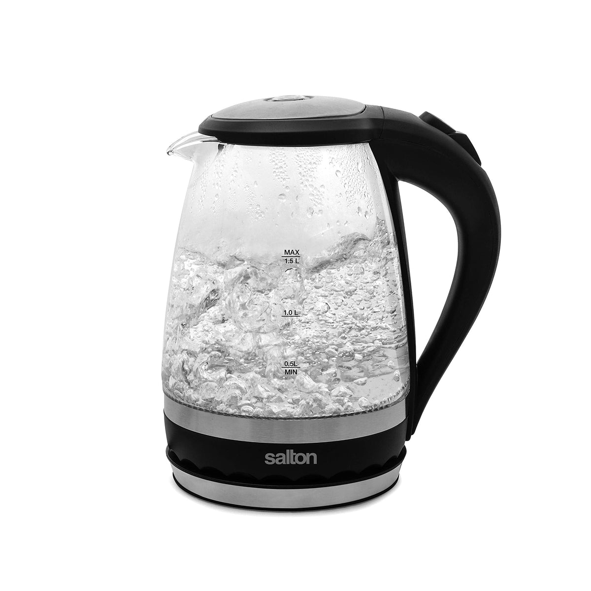 Salton Cordless Glass Electric Kettle, 1.5 L