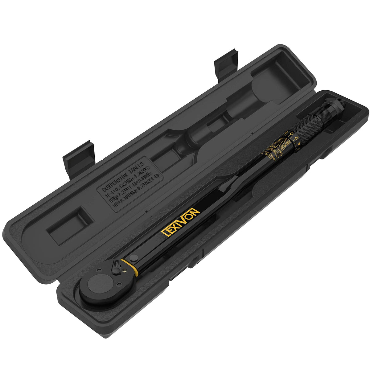 LEXIVON LX-183 1/2" Drive Click Torque Wrench, 10-150 ft-lb