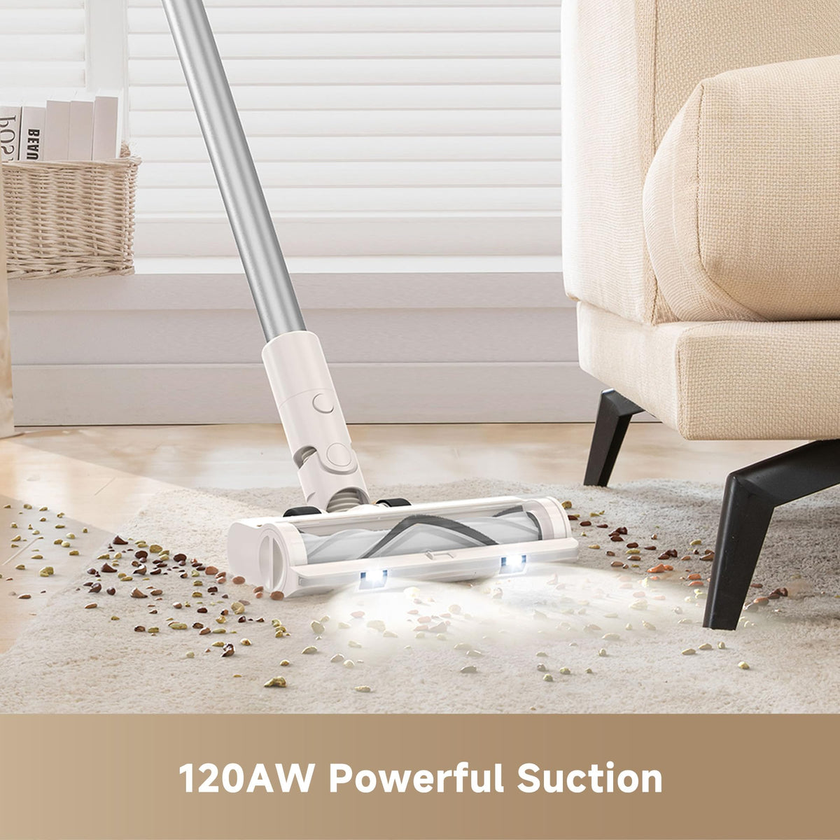 dreame R10 Pure Cordless Stick Vacuum, White