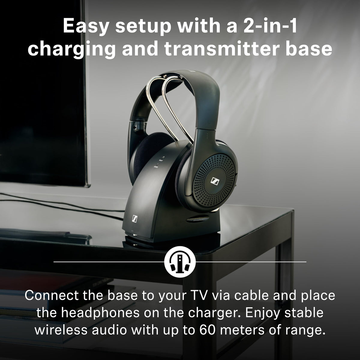 Sennheiser RS 120-W On-Ear Wireless Headphones with Transmitter