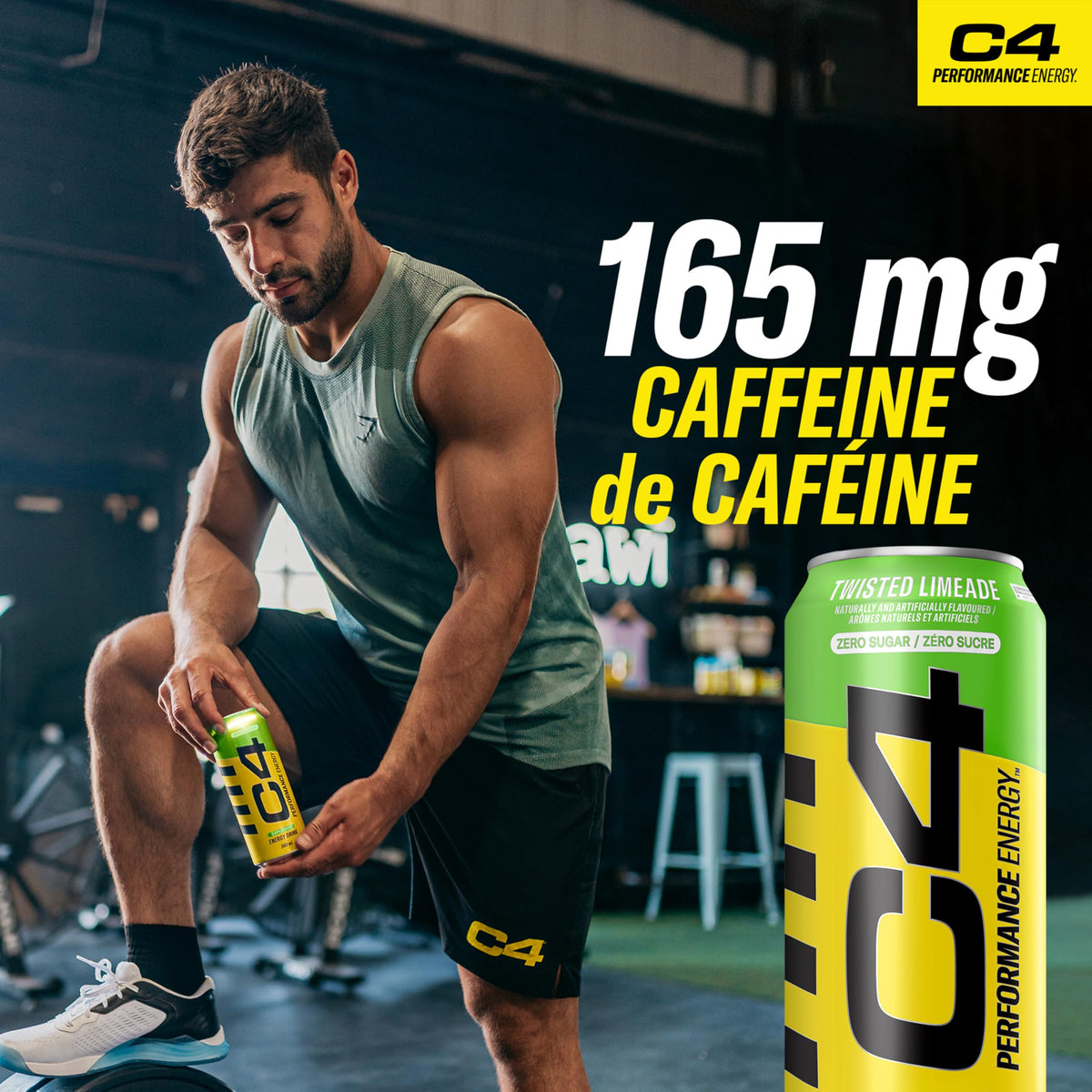 Cellucor C4 Energy Drink, Twisted Limeade, 473mL, 12 Count