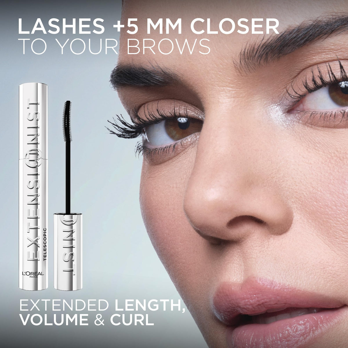 L'Oréal Paris Extensionist Mascara, Blackest Black, 9.9 ml