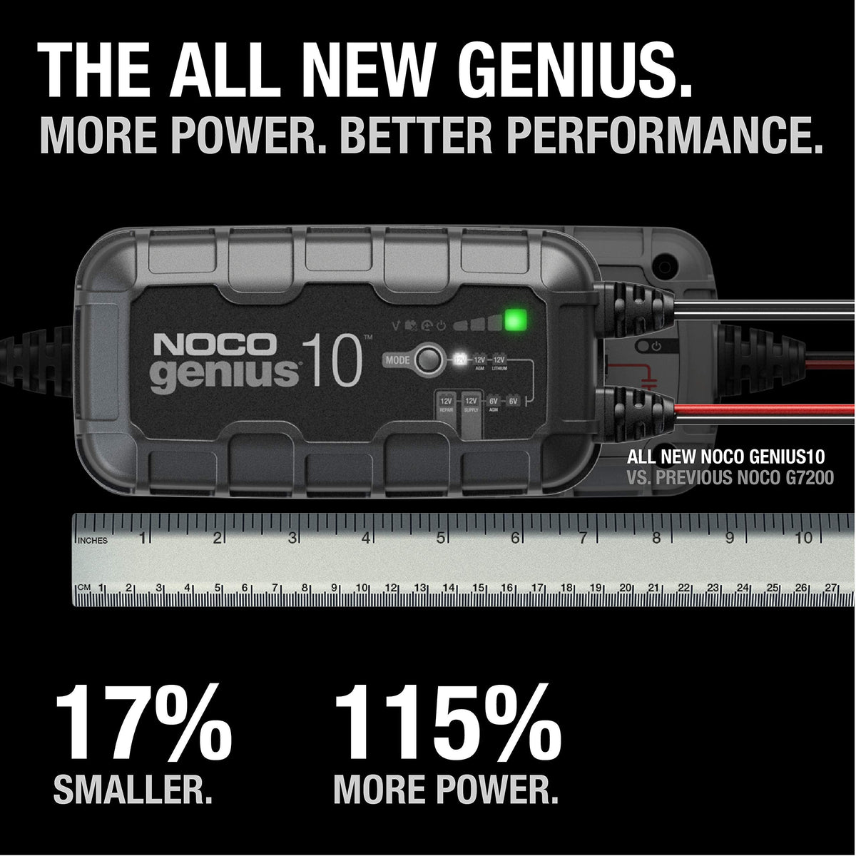 NOCO GENIUS10 10A 6V/12V Smart Battery Charger & Maintainer