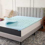 LUCID 2 Inch Gel Memory Foam Mattress Topper, Full