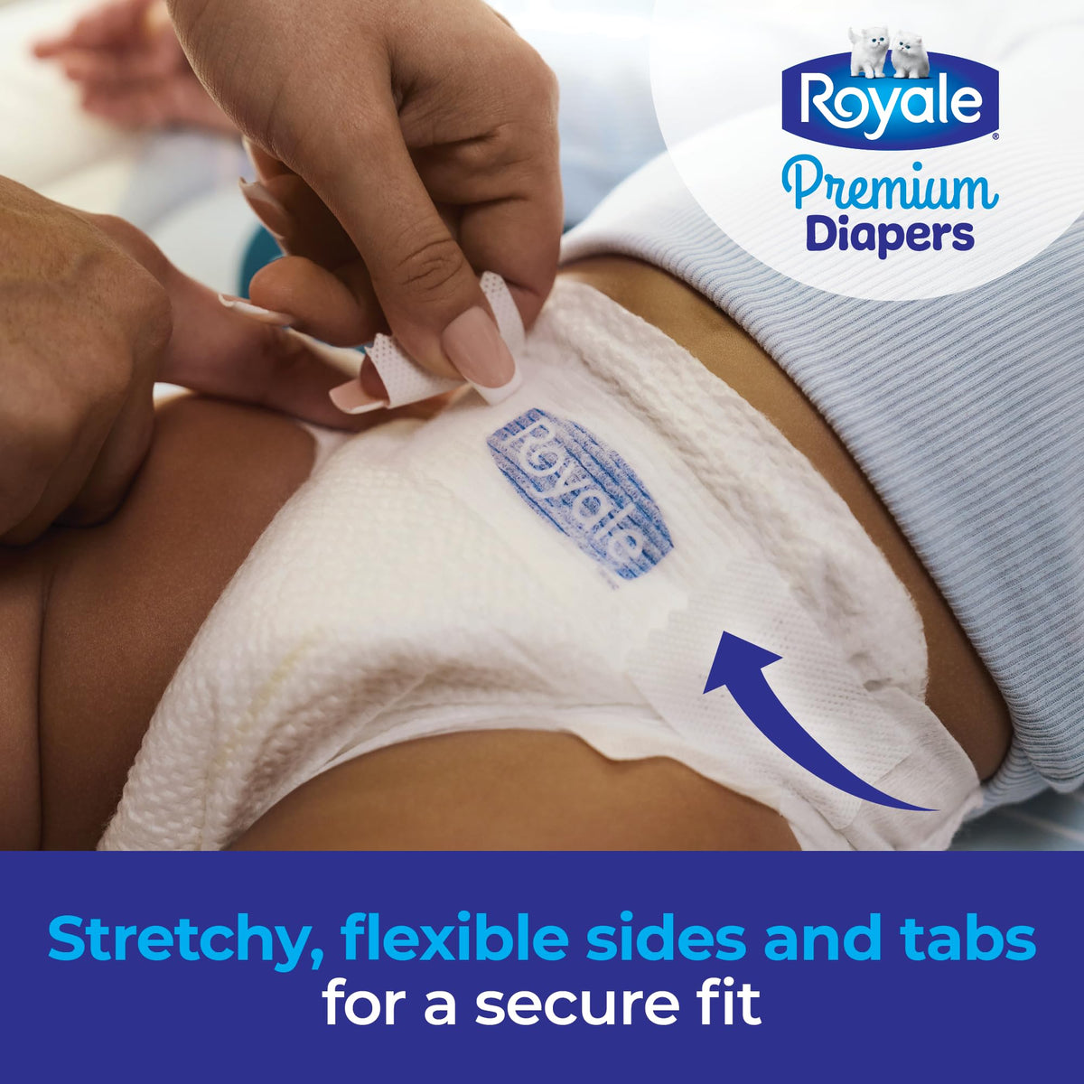Royale Premium Diapers, Size 6 (35+ lb), 111 Count