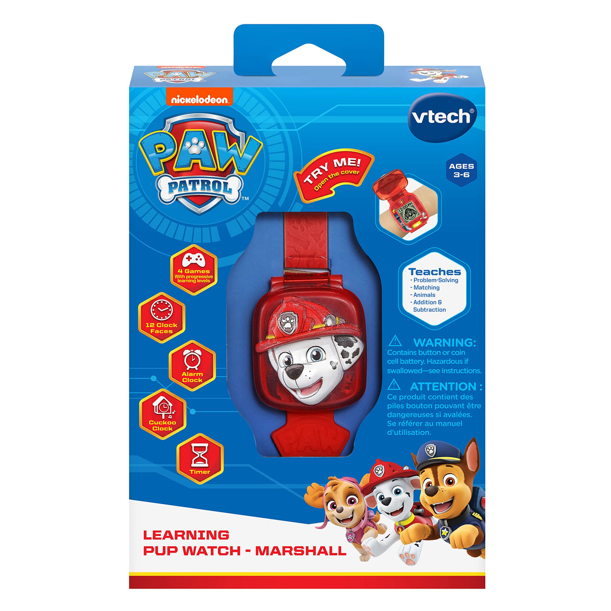 VTech PAW Patrol Learning Pup Watch, Marshall, English