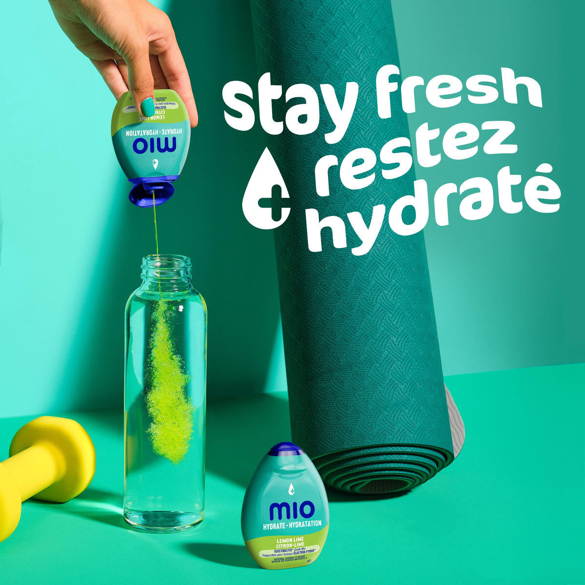 Mio Sport Lemon Lime Liquid Water Enhancer, 12 ct Case