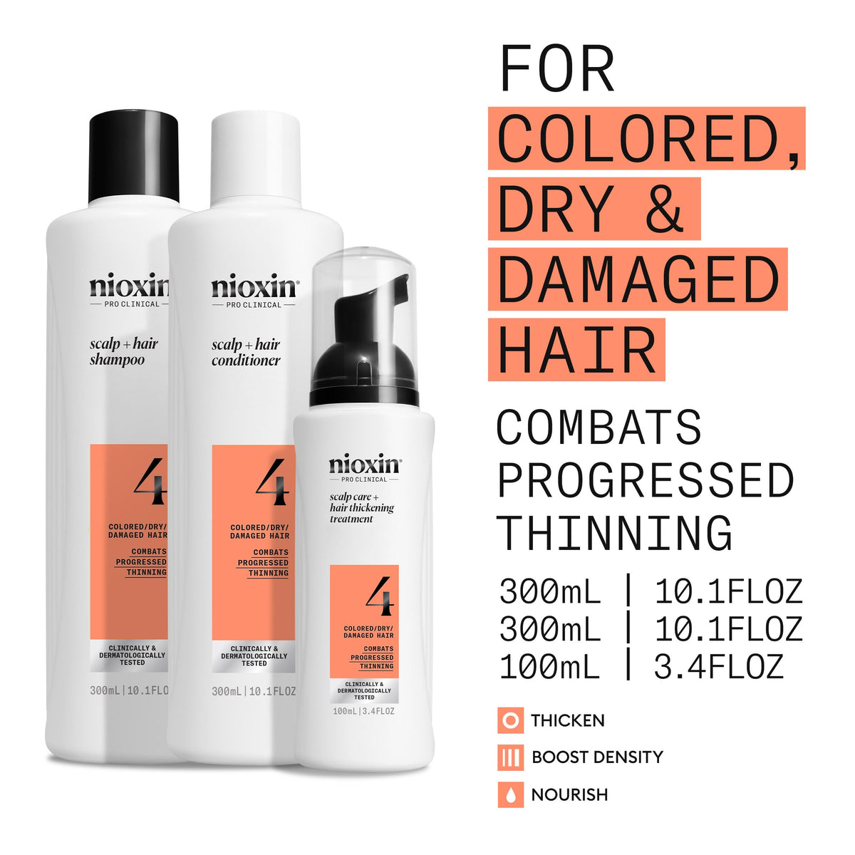 Nioxin Scalp + Hair Thickening System 4, Full Size