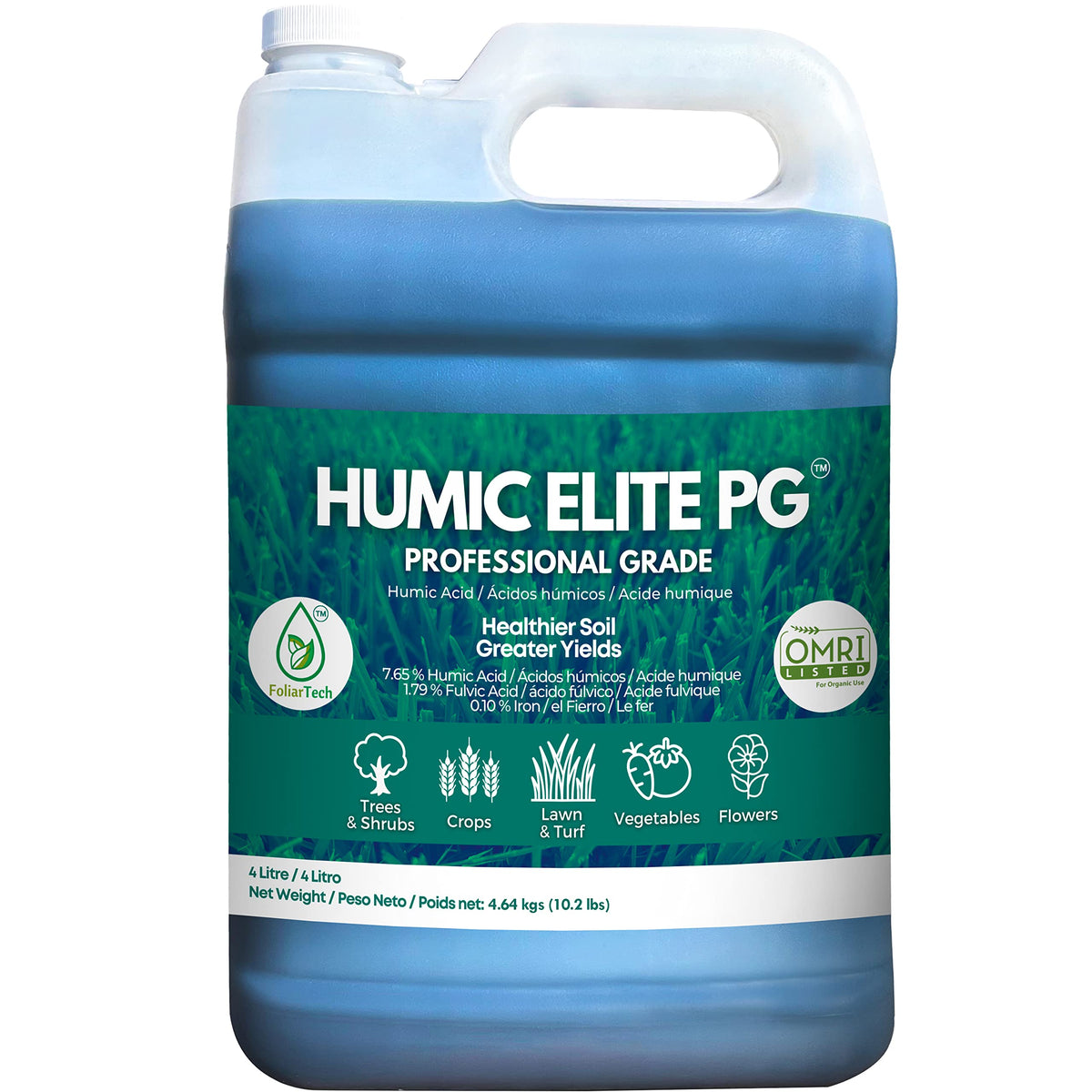 FoliarTech Humic Acid Organic Lawn Fertilizer, 4L