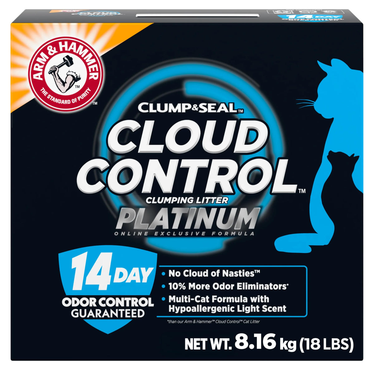 Arm & Hammer Platinum Cloud Control Multi-Cat Litter, 8.16 kg