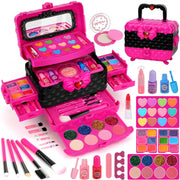Teensymic Kids Makeup Kit for Girls, 54 Pieces, Washable, Ages 3-13
