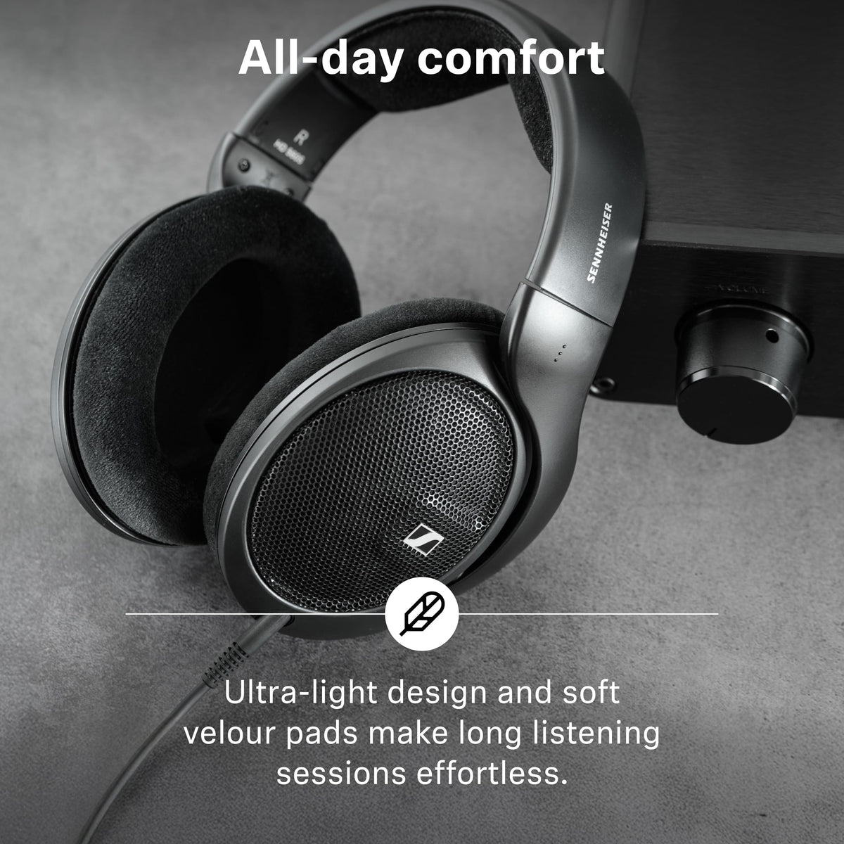 Sennheiser HD 560S Open-Back Wired Audiophile Headphones, Black