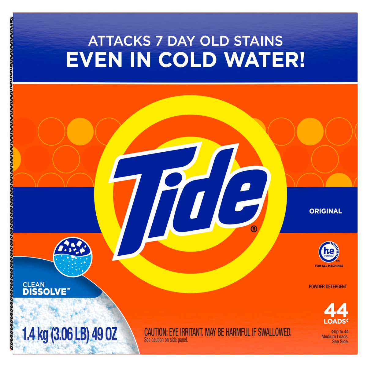 Tide Powder Laundry Detergent, Original Scent, 1.4 kg