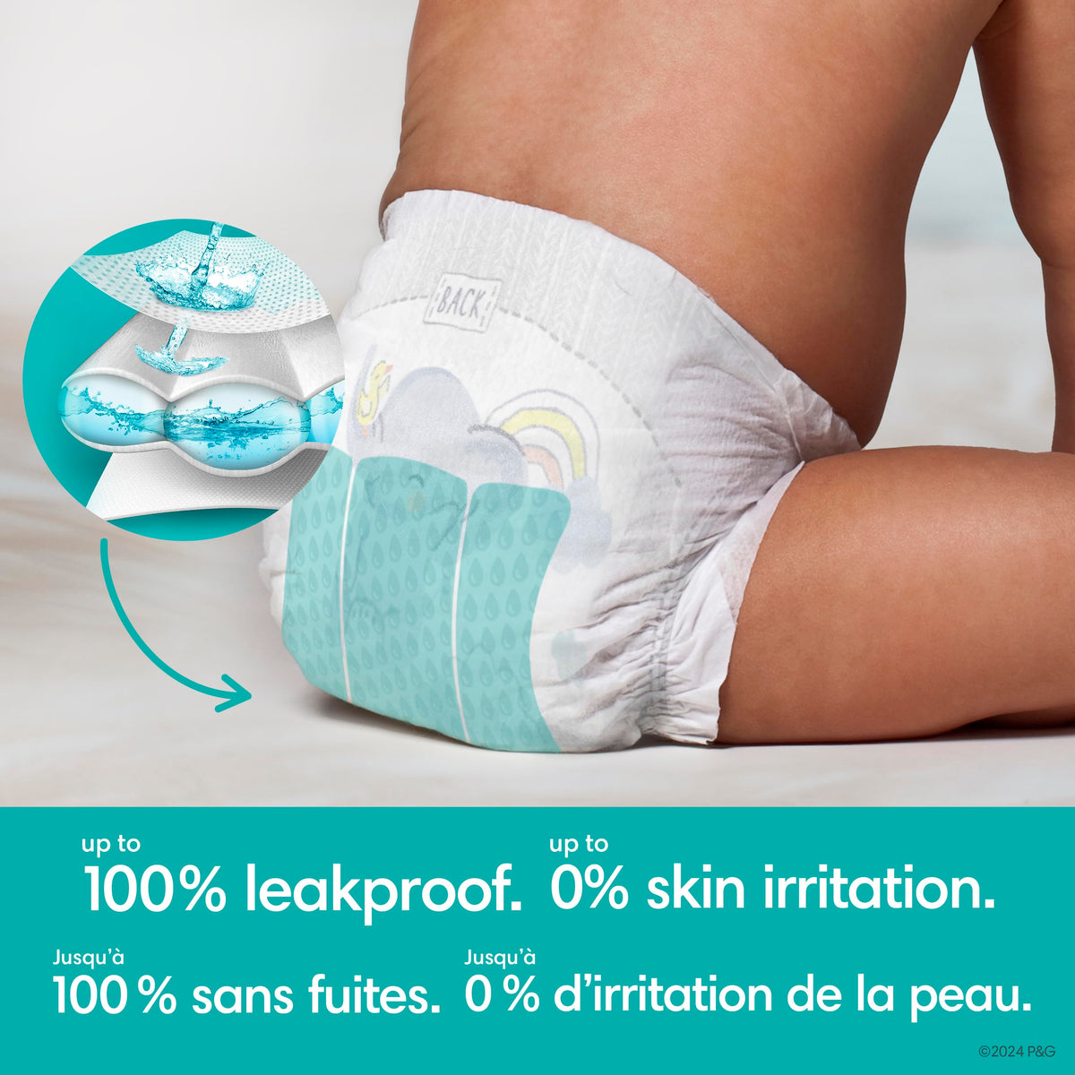 Pampers Swaddlers Diapers, Size 2, 144 Count