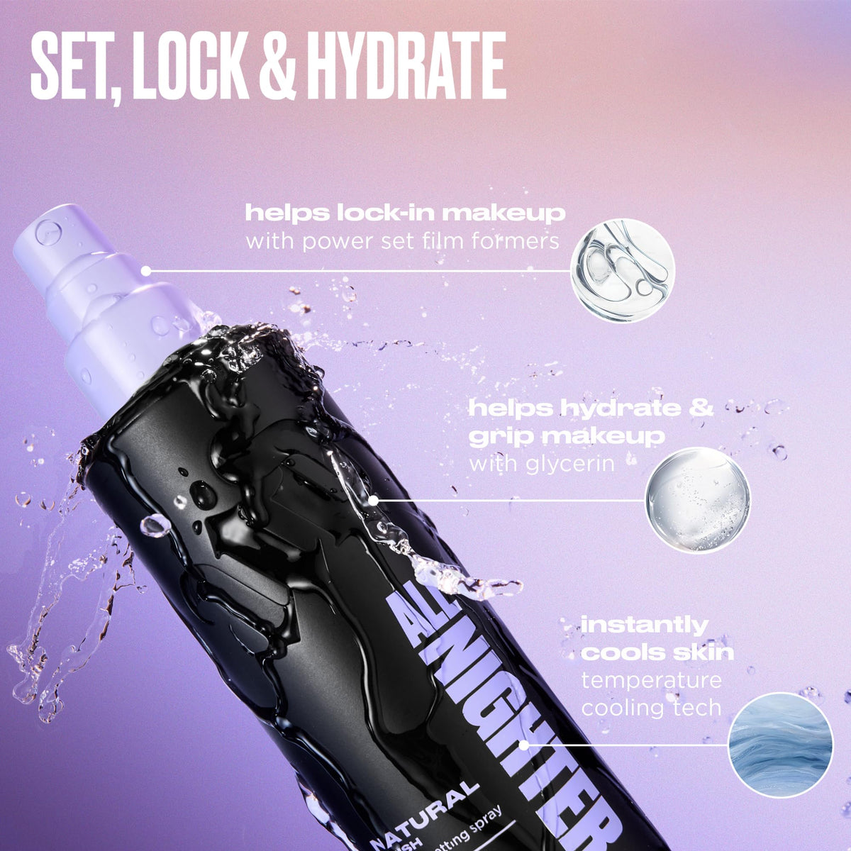 Urban Decay All Nighter Waterproof Setting Spray, Natural Finish