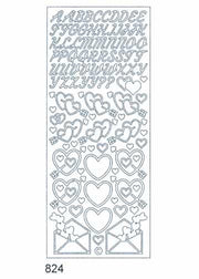 Deco Stickers - Letters and Hearts