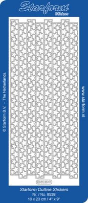 Deco Stickers - Ribbon Border Stars