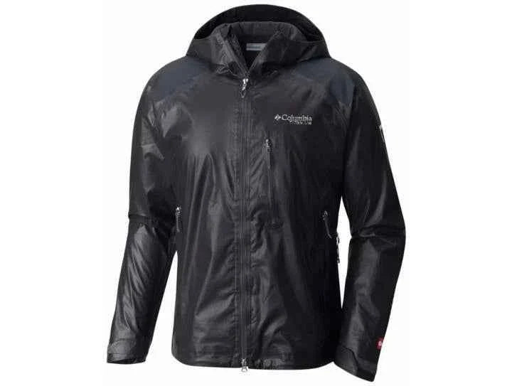 Columbia Men's Titanium Outdry Ex Diamond Rain Jacket Black Size XL