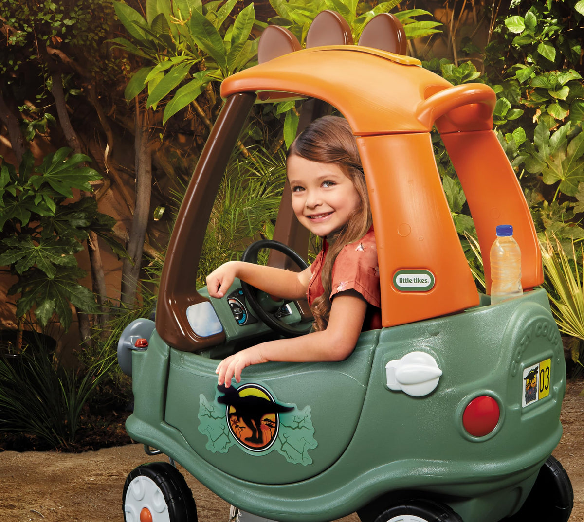 Little Tikes T-Rex Cozy Coupe Ride-On Car, Multicolor, Large