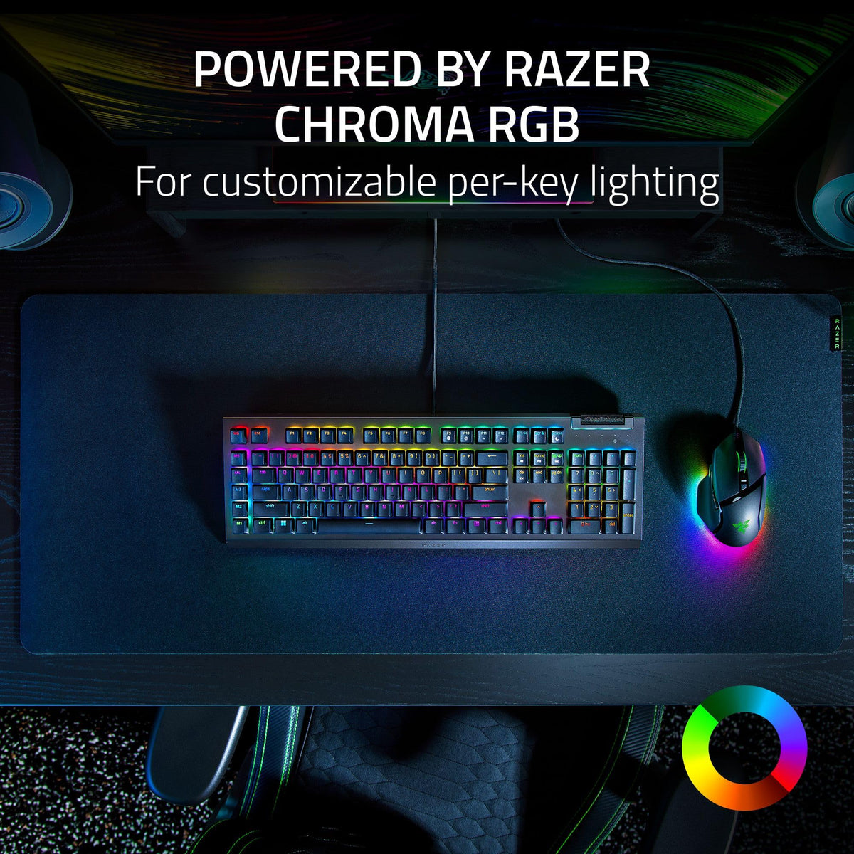 Razer BlackWidow V4 X Mechanical Gaming Keyboard, Yellow Switch, Black
