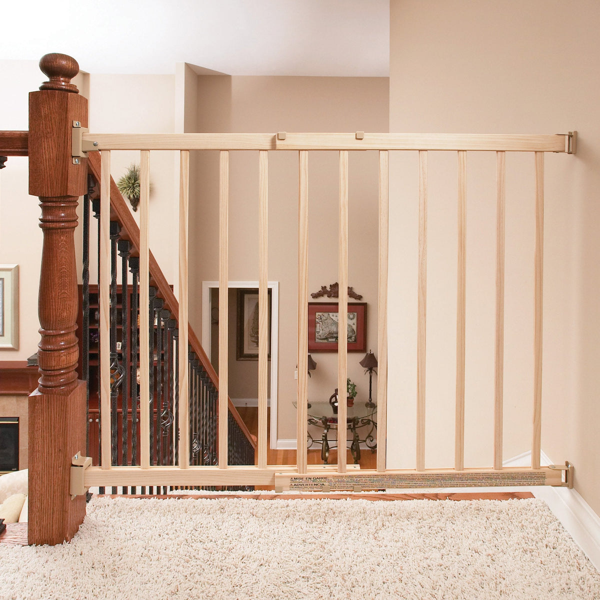 Evenflo Top of Stairs Extra Tall Gate, Hardware Mounted