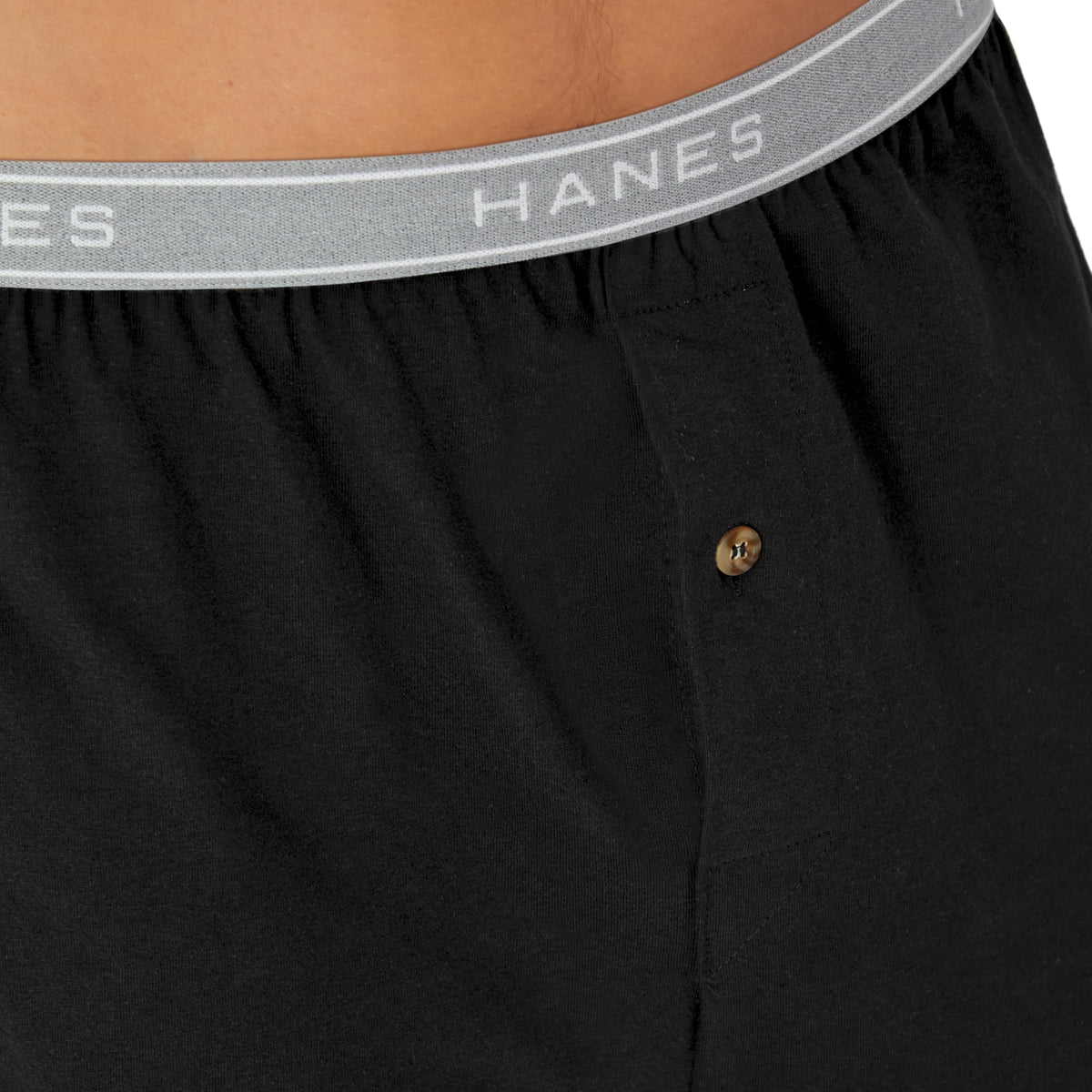 Hanes Men's Exposed Waistband Knit Boxers, Assorted, 5 Pack, X-Large
