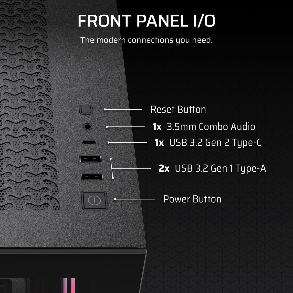 Corsair 3500X RS-R ARGB Mid-Tower PC Case, Black