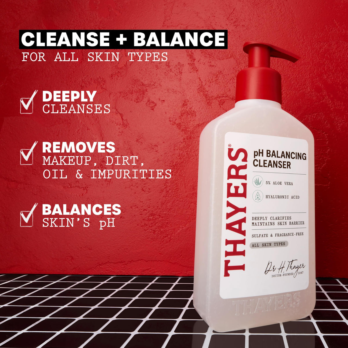 Thayers pH Balancing Daily Cleanser with Aloe Vera, 237ml