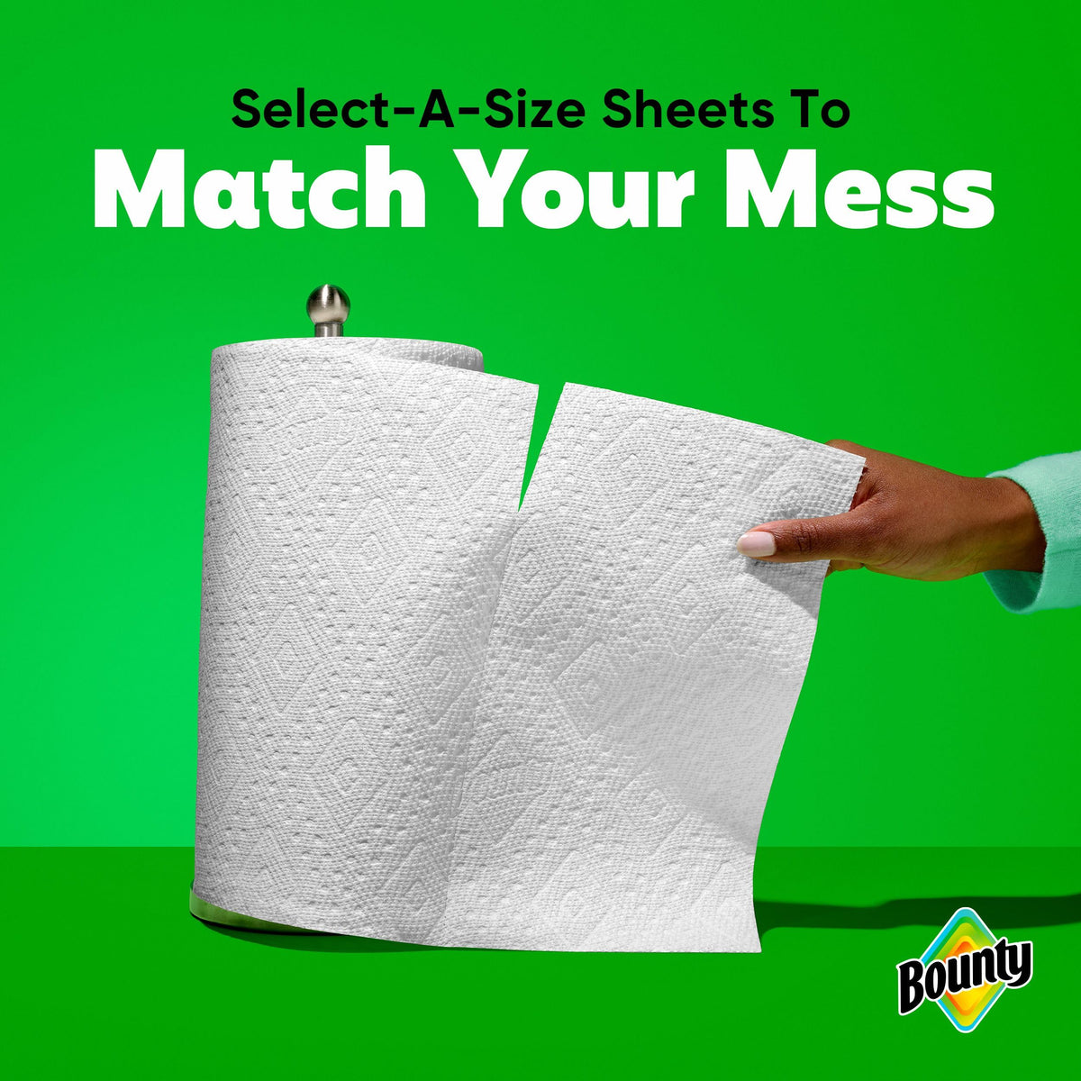 Bounty Select-A-Size Paper Towels, White, 12 Double Rolls