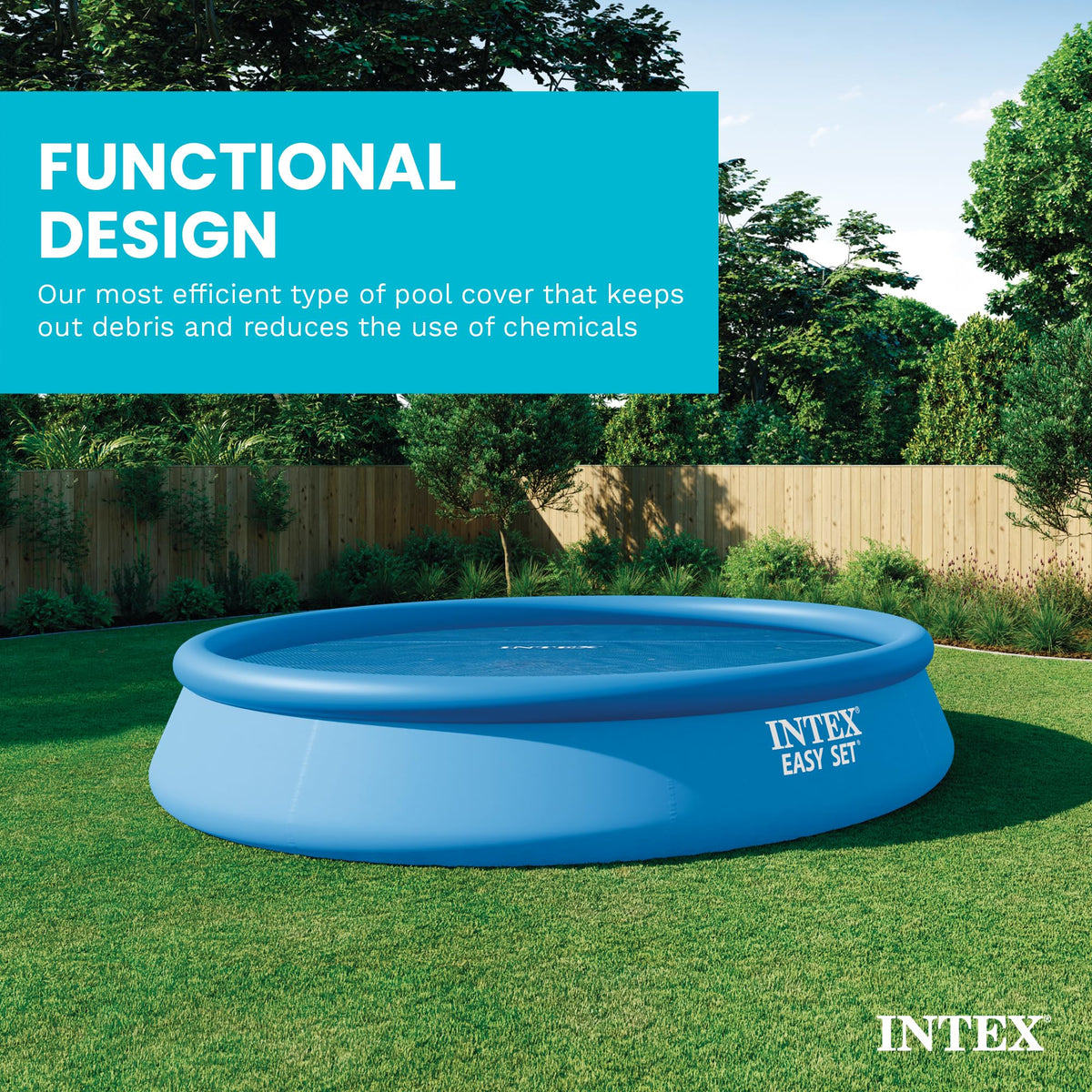 Intex Solar Pool Cover for 18 ft Easy Set & Frame Pools