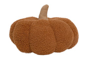 Pearhead Sherpa Pumpkin Pillow, Rust Orange