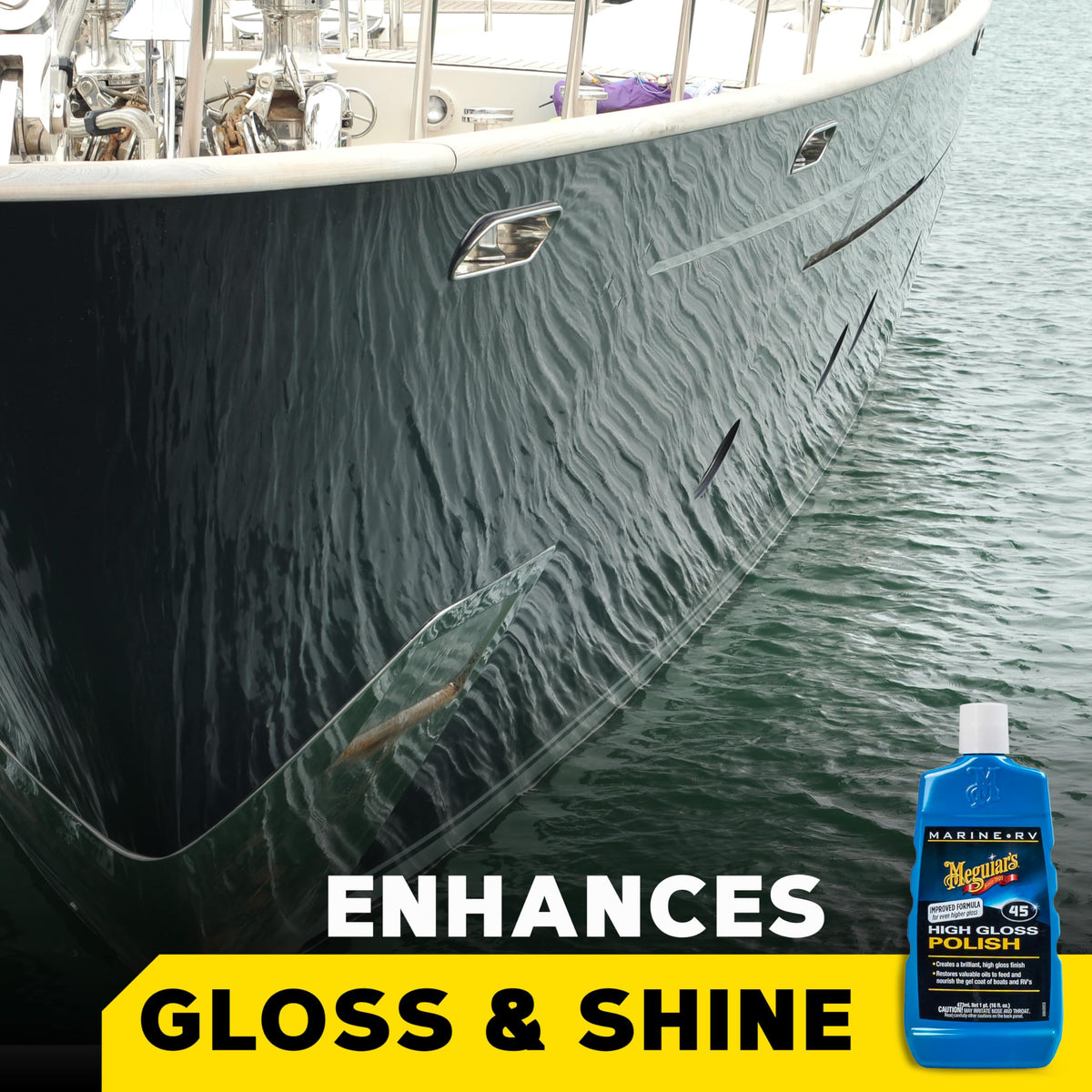 Meguiar's M4516 Marine/RV Polish and Gloss Enhancer, 16 Oz