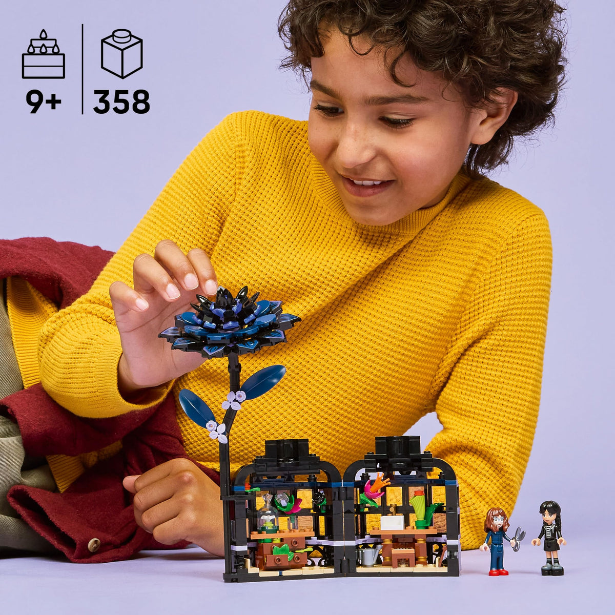 LEGO Wednesday Black Dahlia Flower Building Set, 76784