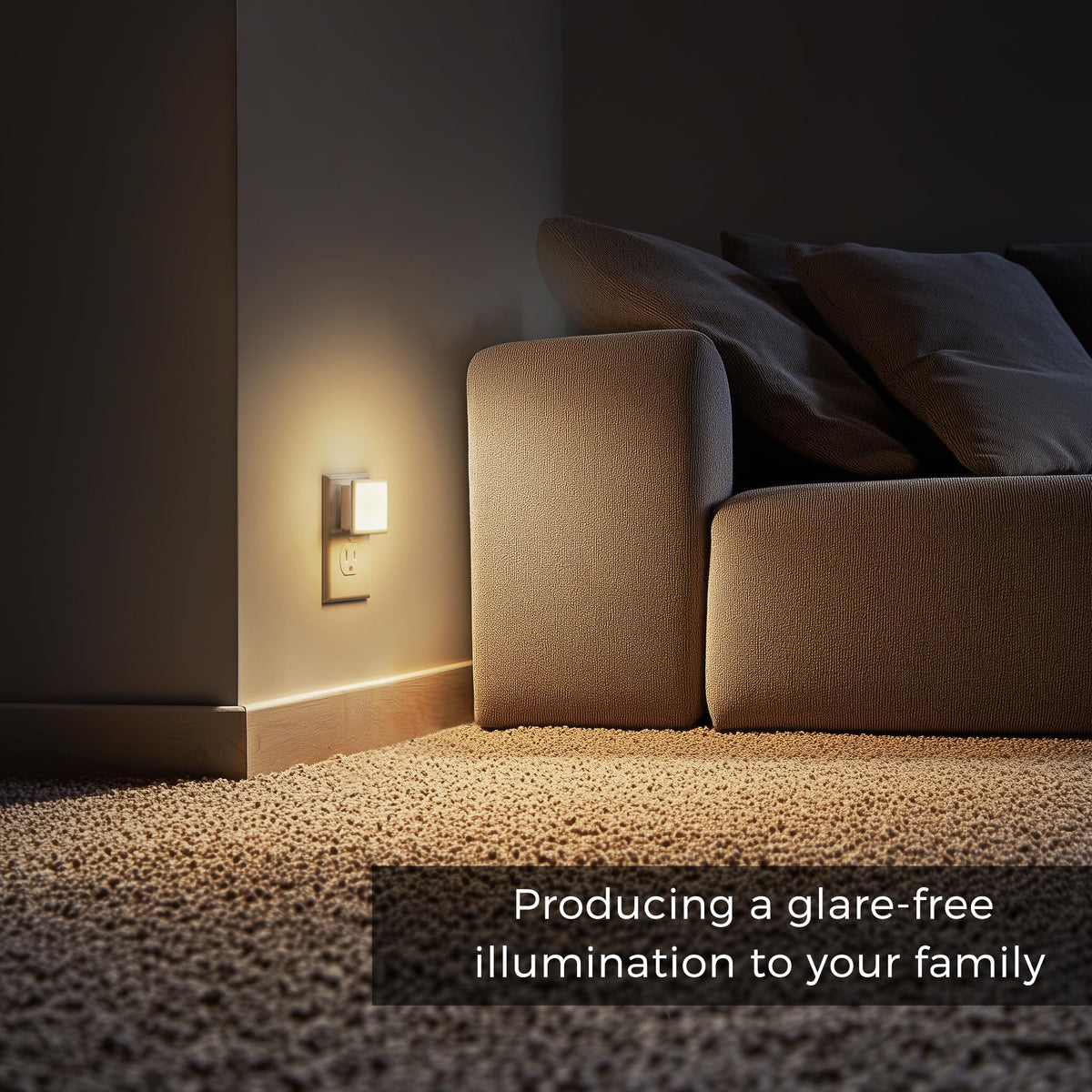 L LOHAS Plug-In LED Dusk to Dawn Night Light, Soft White (2 Pack)