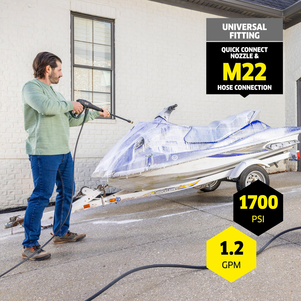 Kärcher K1700 Max 2125 PSI Electric Pressure Washer, 1.2 GPM