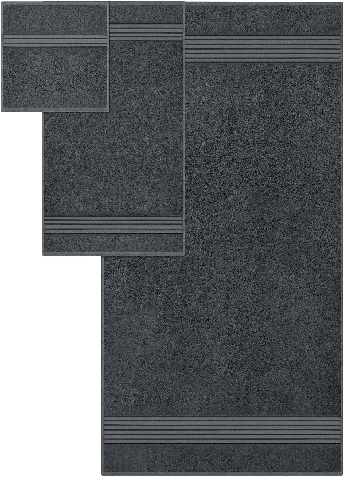 Utopia Towels 8-Piece Towel Set, Grey