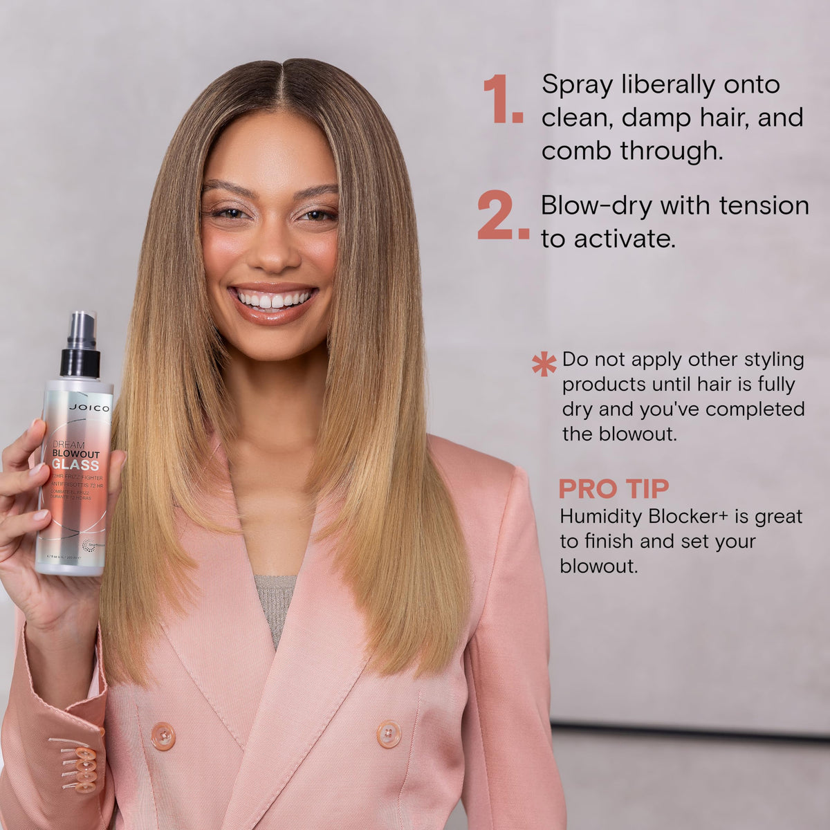 Joico Dream Blowout Glass 72-Hour Frizz Fighter, Heat Protectant