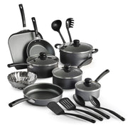Tramontina PrimaWare 18-Piece Nonstick Cookware Set, Gray