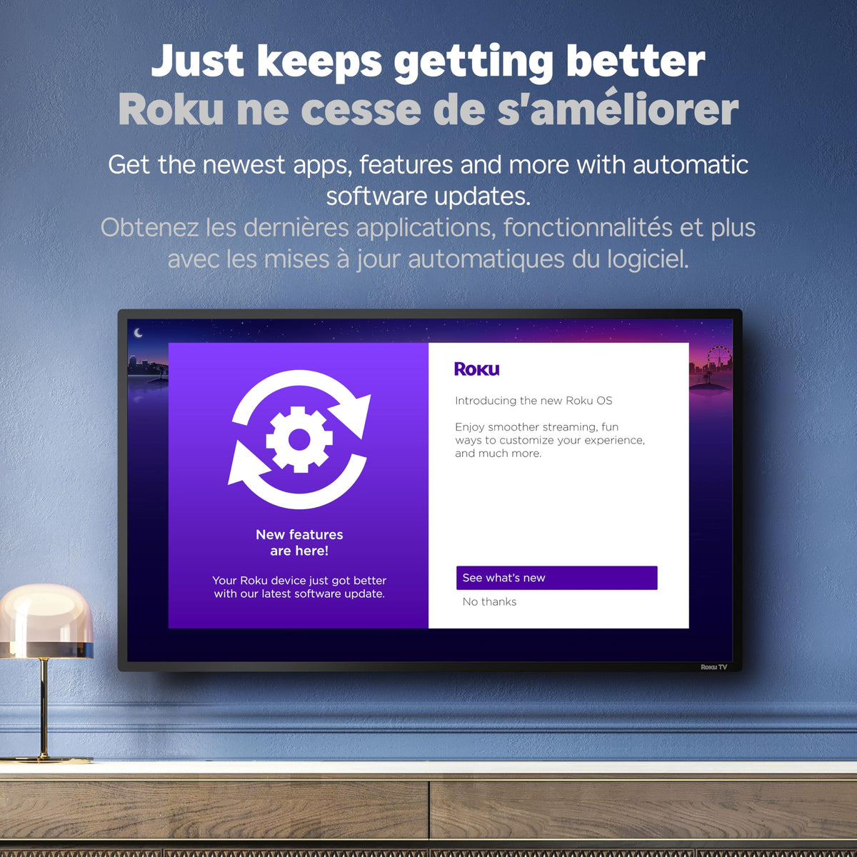 Roku Streaming Stick 2025, HD, with Voice Remote