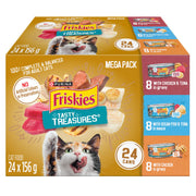 Friskies Tasty Treasures Poultry & Fish Variety Pack, 156 g (24 Pack)